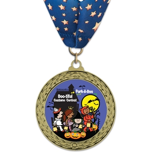 2-5/8" GFL Full Color Medal w/ Stock Millennium Neck Ribbon