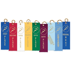 1-5/8" x 6" Track Stock Square Top Ribbons