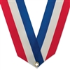 1-5/8" Rainbow or Red, White & Blue Neck Ribbon