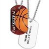 Full Color Dog Tags w/ Athletic Stock Designs & Print on Back