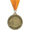 2-1/2" HS Medal w/ Grosgrain Neck Ribbon