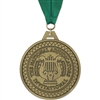 3" HH Medal w/ Grosgrain Neck Ribbon