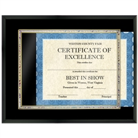 Certificate Plaque - Black Finish