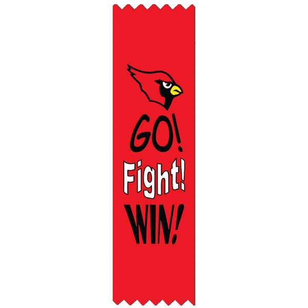 1-5/8" x 6" Custom Multicolor Pinked Top Award Ribbon