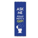 2" x 6" Custom Multicolor Pinked Top Award Ribbon
