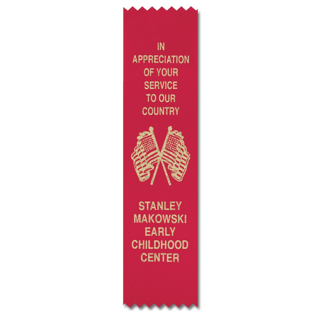Hot Stamped Pinked Top Ribbons | Image Award Ribbons