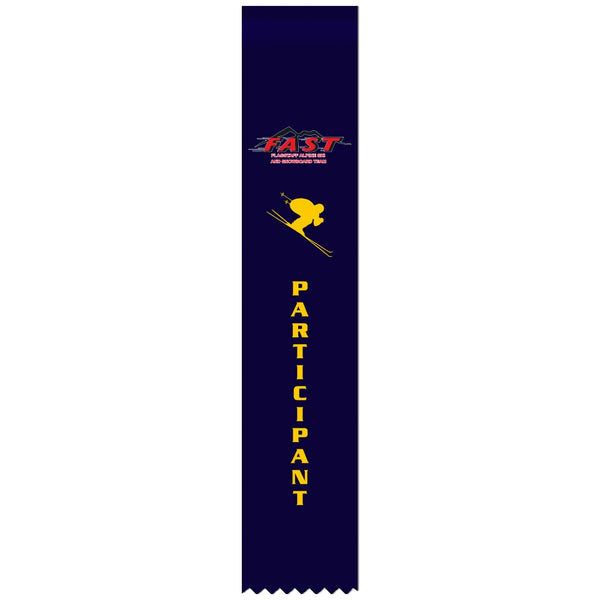 2" x 10" Custom Multicolor Hemmed Top Award Ribbon