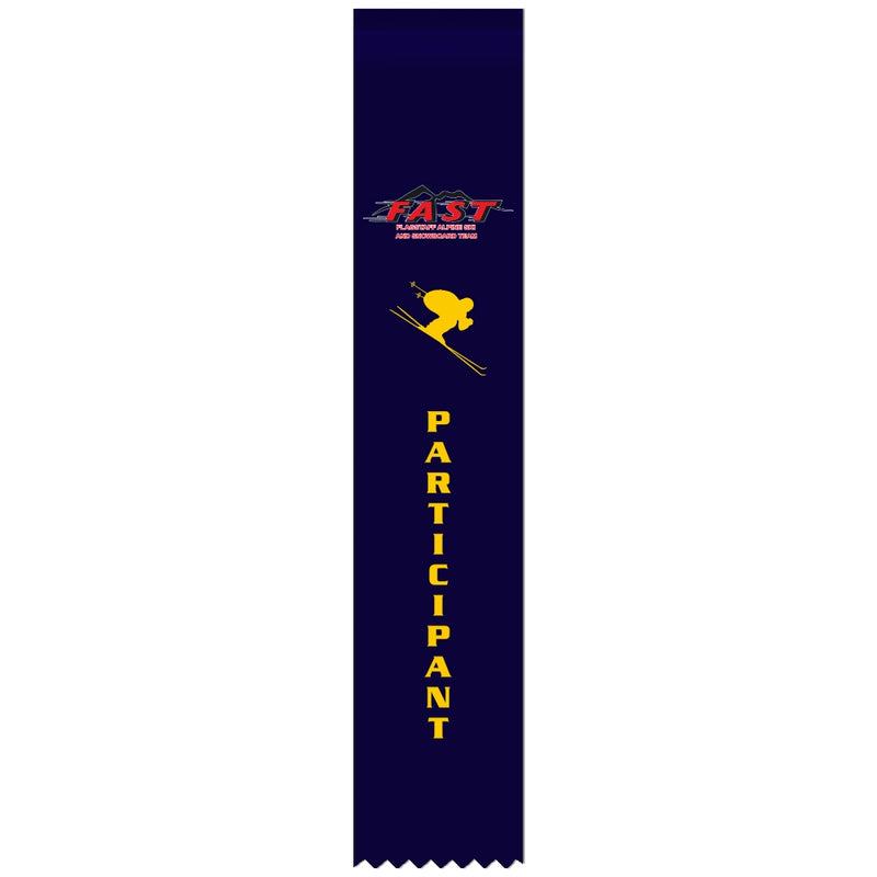 2" x 10" Custom Multicolor Hemmed Top Award Ribbon