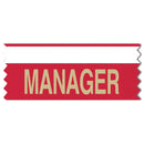 4" x 1-5/8" Custom Horizontal Tape Top Award Ribbon