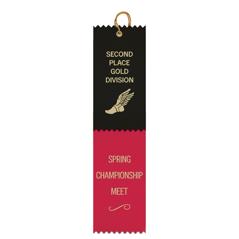 2-1/2" x 10" Custom 2 Layered Pinked Top Award Ribbon