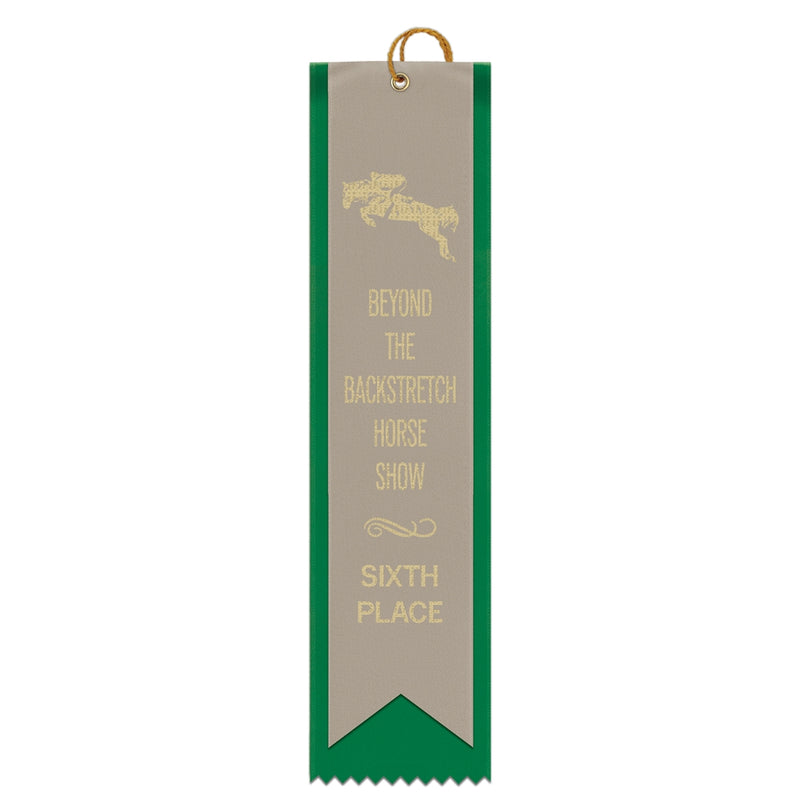 2-1/2" x 10" Custom 2 Layered Square Top Award Ribbon