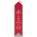 2-1/2" x 10" Custom 2 Layered Point Top Award Ribbon