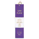 2-1/2" x 10" Custom 3 Layered Pinked Top Award Ribbon