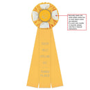 Iverson 3 Rosette Award Ribbon, 4-1/2" Top