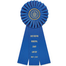 Clare 3 Rosette Award Ribbon, 5" Top