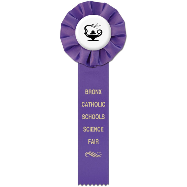Empire 1 Rosette Award Ribbon, 4" Top