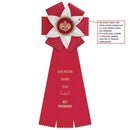 Aylesbury 3 Rosette Award Ribbon, 5-1/2" Top