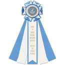 Royston 5 Rosette Award Ribbon, 5" Top