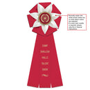 Roseland 3 Rosette Award Ribbon, 5-1/2" Top