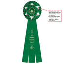 Cambridge 3 Rosette Award Ribbon, 6-1/2" Top