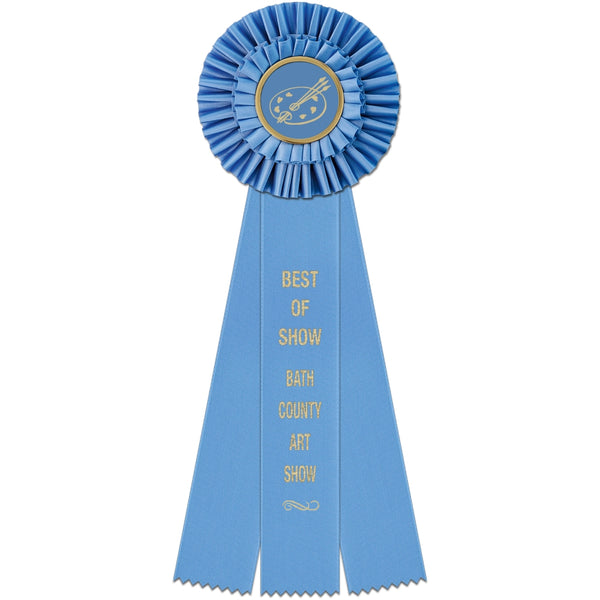 Shannon 3 Rosette Award Ribbon 5" Top