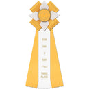 Dorset 3 Rosette Award Ribbon, 5" Top