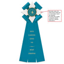 Dorset 3 Rosette Award Ribbon, 5" Top