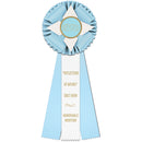 Malden 3 Rosette Award Ribbon, 6" Top