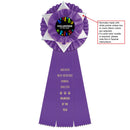 Liverpool 3 Rosette Award Ribbon, 5-1/2" Top