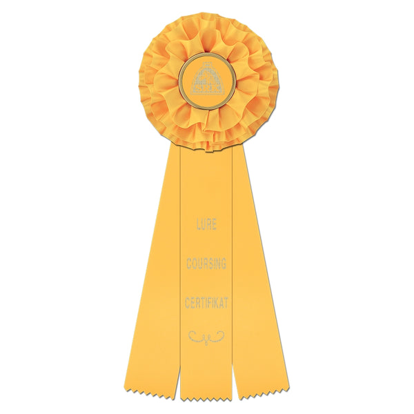 Rutland 3 Rosette Award Ribbon, 5" Top