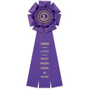 Peerless 3 Rosette Award Ribbon 5-1/2" Top