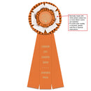 Dutchess 3 Rosette Award Ribbon, 5-1/2" Top