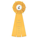 Hampshire 3 Rosette Award Ribbon, 5-1/2" Top