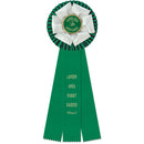 Duke 3 Rosette Award Ribbon, 5-1/2" Top