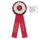 Duke 2 Rosette Award Ribbon, 5-1/2" Top