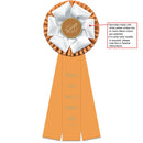 Duke 3 Rosette Award Ribbon, 5-1/2" Top