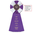 Kendal 3 Rosette Award Ribbon, 4-1/2" Top