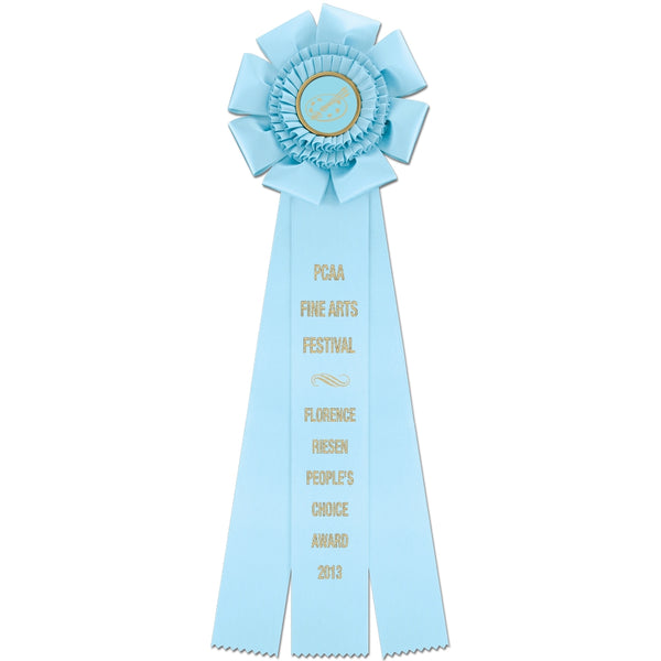 Wellfleet 3 Rosette Award Ribbon, 6-1/2" Top