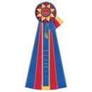Guernsey 5 Rosette Award Ribbon, 6-1/2" Top