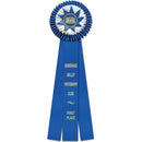 Chatham 3 Rosette Award Ribbon, 6-1/2" Top