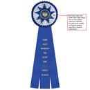 Chatham 3 Rosette Award Ribbon, 6-1/2" Top