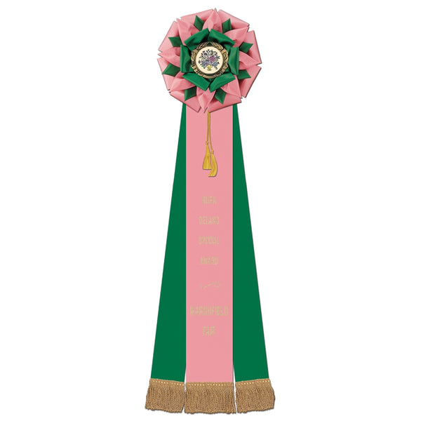 Eastwood 3 Rosette Award Ribbon, 8" Top