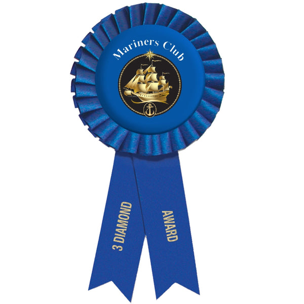 Prize Custom Rosette Award Ribbon, 3" Top