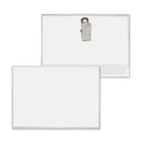 4" x 3" Badge With Bull Dog Clip