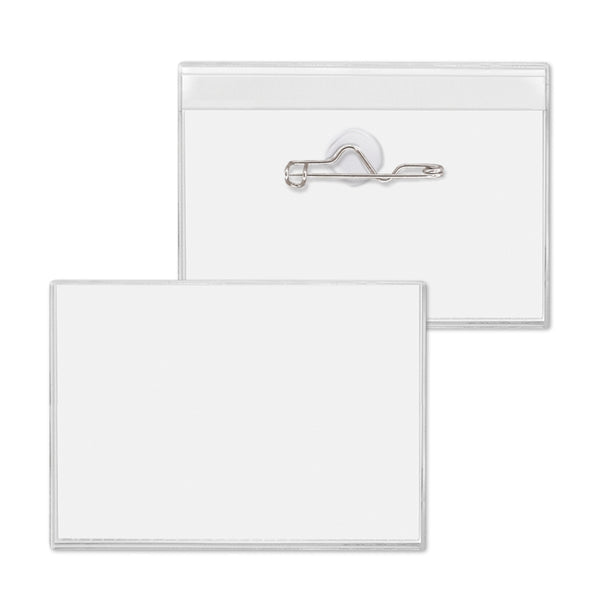 4" x 3" Convention Cardholder With Safety Pin