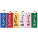 2" X 5" Stock Multicolor Square Top Achievement Award Ribbon