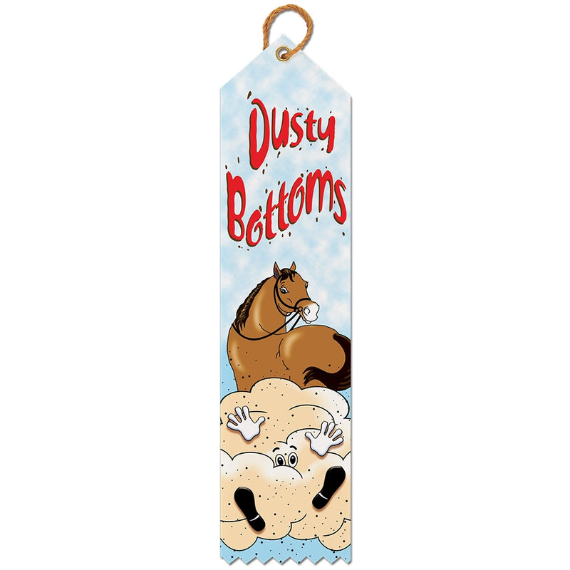 2" X 8" Stock Multicolor Point Top Dusty Bottoms Award Ribbon