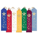2" X 8" Stock Point Top Rising Star Award Ribbon