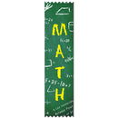 2" X 8" Stock Multicolor Pinked Top Math Award Ribbon