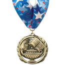 2-3/8" Custom ES Award Medal With Millennium Neck Ribbon